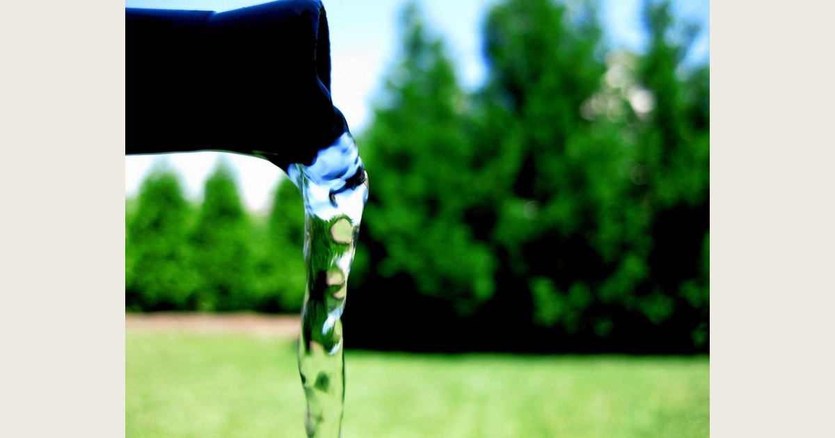 Garden hose outdoors